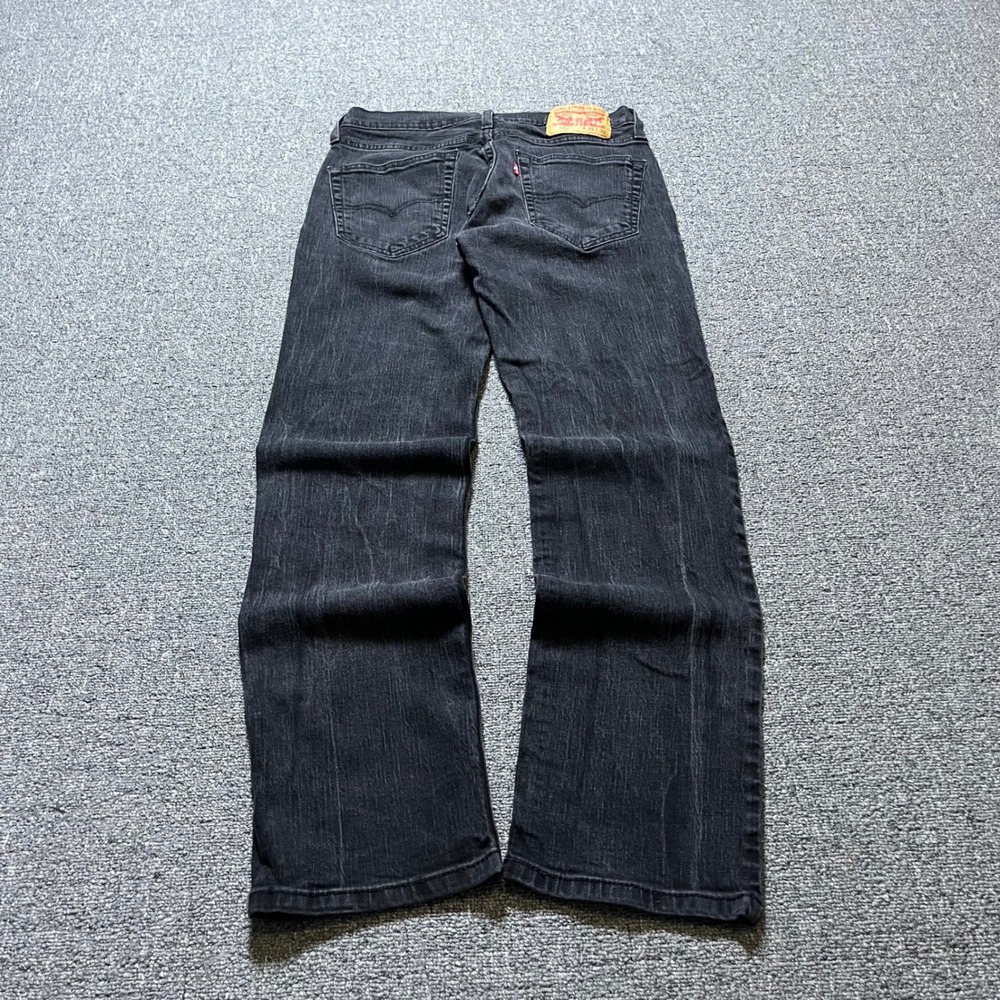 Levis 514 Straight Fit Jeans 30x30 Faded Black Denim Streetwear
